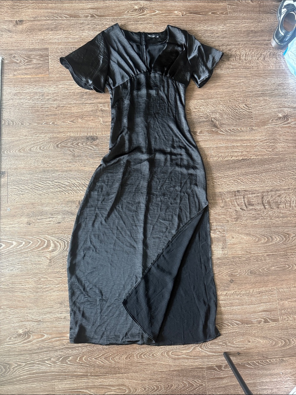 Black Satin Maxi Dress - Elegant Women’s Dress